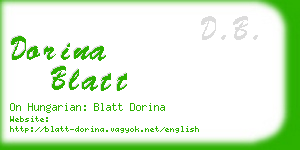 dorina blatt business card